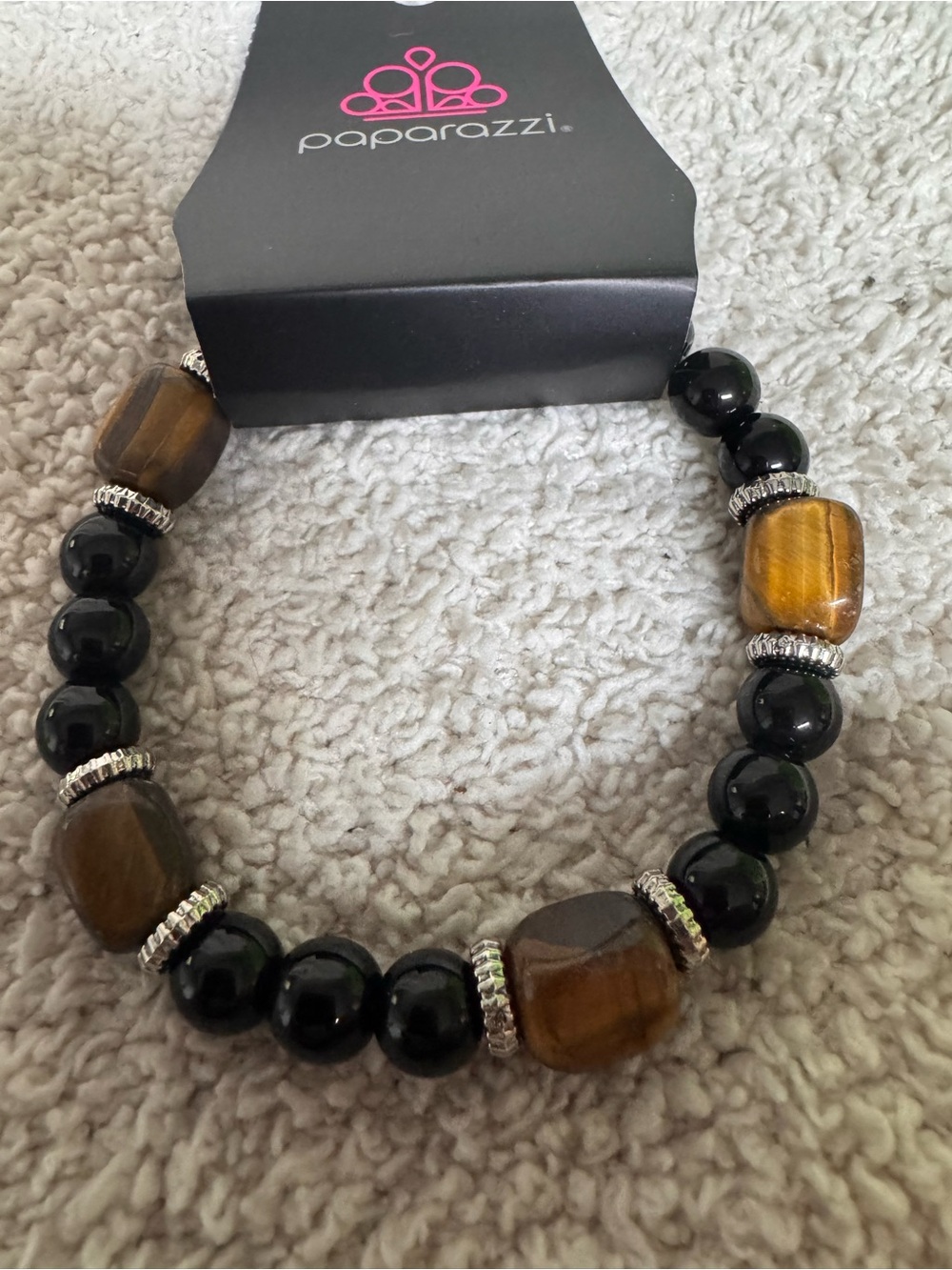 Paparazzi Black and Brown Wooden Beaded Bracelet